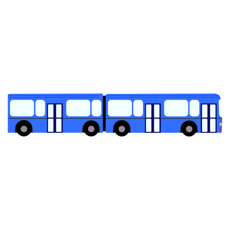 Side view of a busのイラスト素材