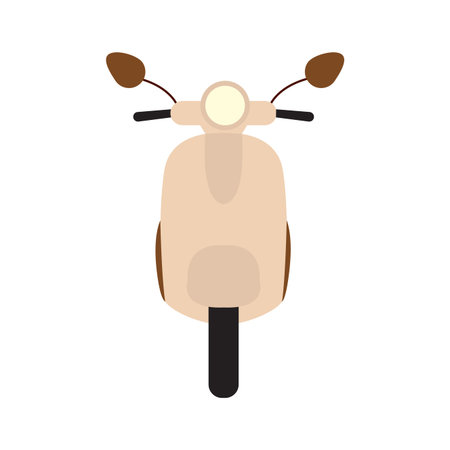 front view of a motorcycle, vector illustration designのイラスト素材