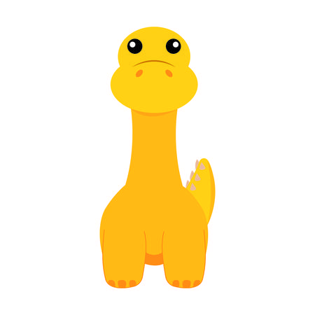 colorfull cute cartoon dinosaur, vector illustration designのイラスト素材