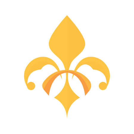 lily heraldic emblem icon, vector illustration designのイラスト素材