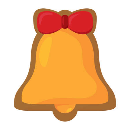 cute happy christmas sticker, vector illustration designのイラスト素材