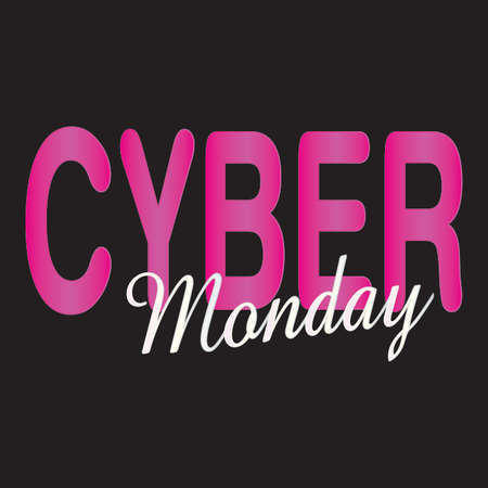 Cyber monday background with some special objects, vector illustration designのイラスト素材