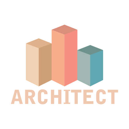 Abstract architect iconのイラスト素材