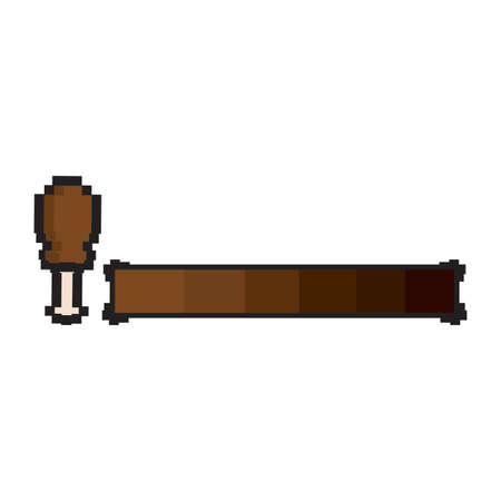 Loading pixel videogame object, vector illustration designのイラスト素材