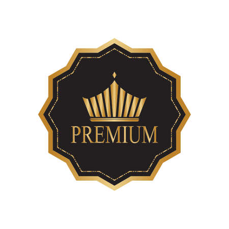 premium label on a white background, vector illustration designのイラスト素材