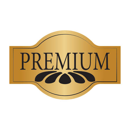 premium label on a white background, vector illustration designのイラスト素材