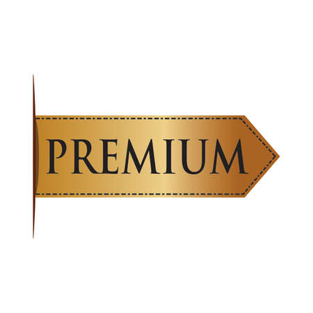 premium label on a white background, vector illustration designのイラスト素材
