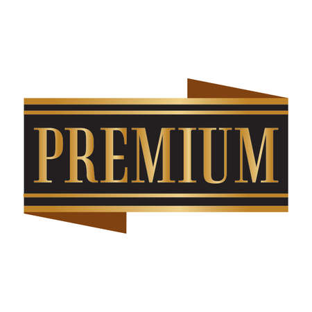 premium label on a white background, vector illustration designのイラスト素材