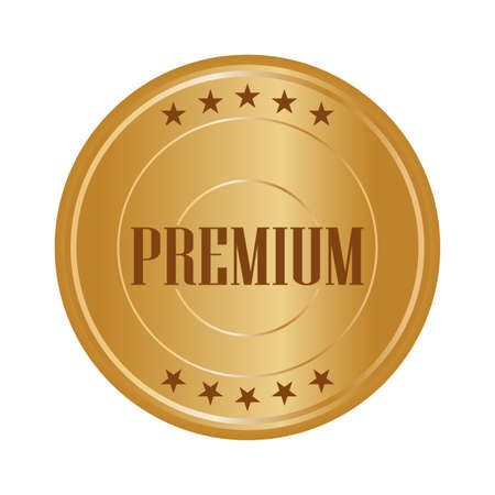 premium label on a white background, vector illustration designのイラスト素材