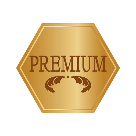 premium label on a white background, vector illustration designのイラスト素材