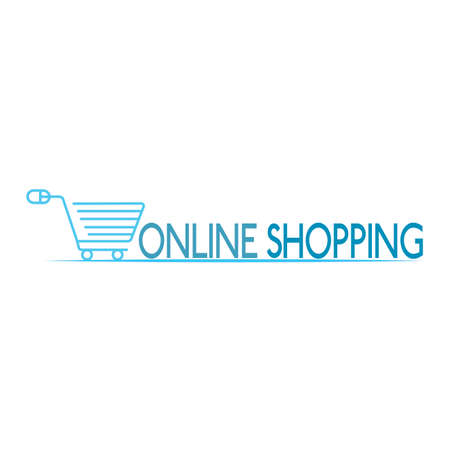 online shopping background with some special objectsのイラスト素材