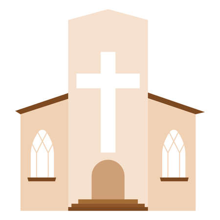 Abstract cute churchのイラスト素材