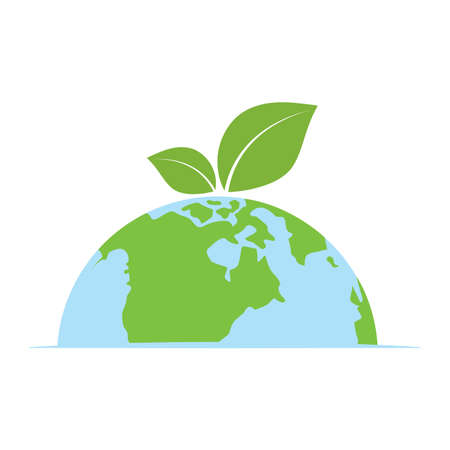 Cute world to represent the care of the enviroment, vector illustration designのイラスト素材