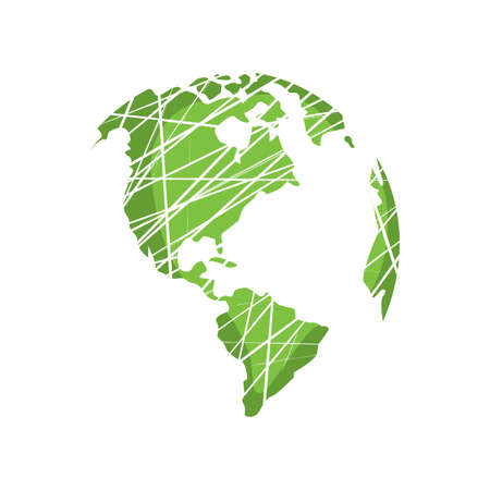 Cute world to represent the care of the enviroment, vector illustration designのイラスト素材