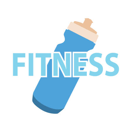 Fitness icon on a white background, vector illustration designのイラスト素材