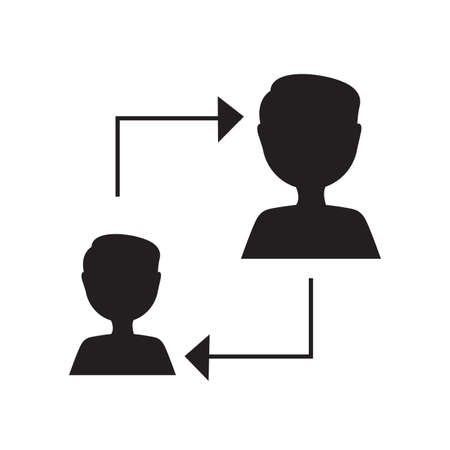 abstract social media icon on a white backgrond, vector illustration designのイラスト素材