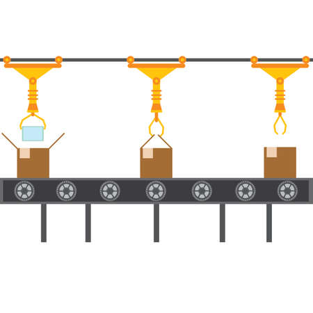 Abstract production lineのイラスト素材