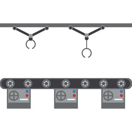 Abstract production lineのイラスト素材