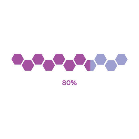 abstract loading bar on a white background, vector illustration designのイラスト素材