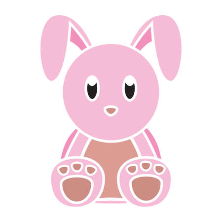 abstract cute toy on a white background, vector illustration designのイラスト素材