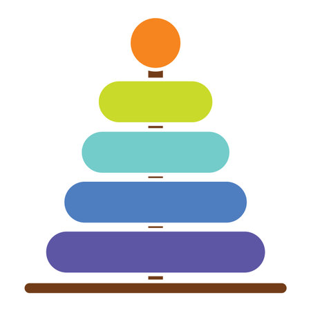 abstract cute toy on a white background, vector illustration designのイラスト素材