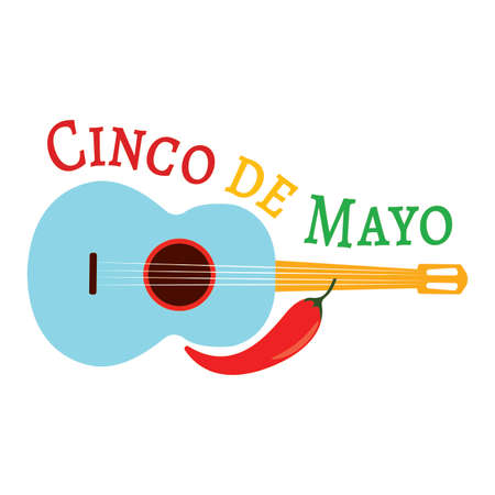 cinco de mayo background with some special objectsのイラスト素材