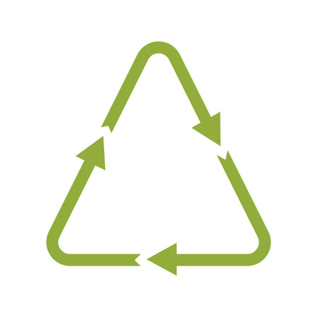 abstract recycle environment label on a white background
