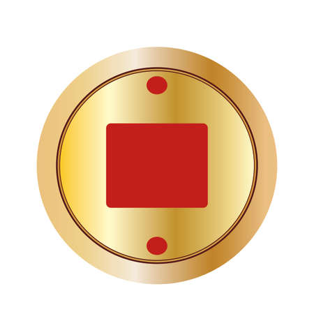 abstract red label on a wihte backgroundのイラスト素材