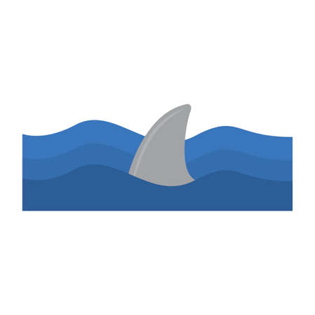 isolated cute sharp fin, vector illustration designのイラスト素材