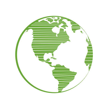 abstract world alllusive to earth day, vector illustration designのイラスト素材