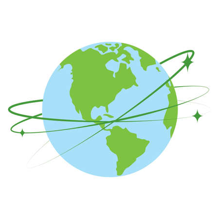 abstract world alllusive to earth day, vector illustration designのイラスト素材