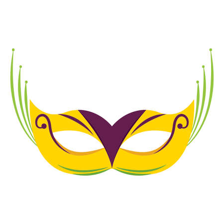 abstract carnival mask on a white backgroundのイラスト素材