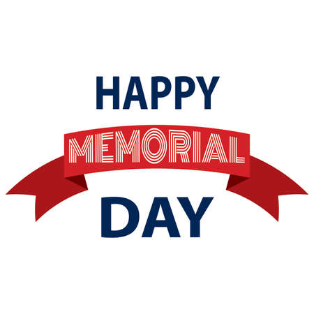 abstract memorial day background with some speical objects, vector illustration designのイラスト素材