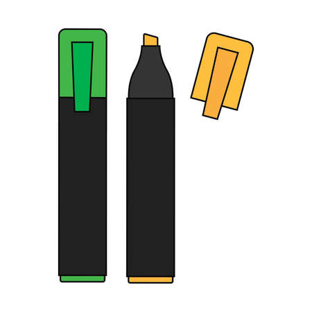 abstract office object on a white background, vector illustration designのイラスト素材