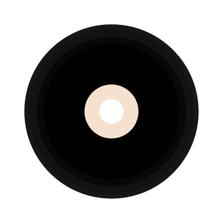 Abstract vintage disk isolated on whiteのイラスト素材