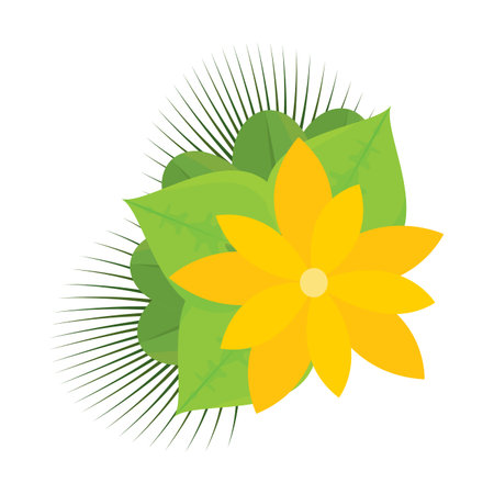 Abstract cute flower isolated on whiteのイラスト素材