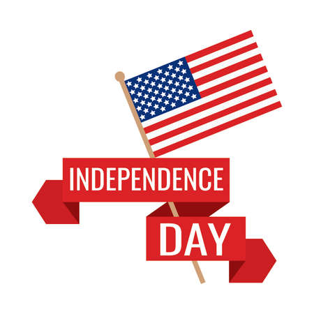 happy independence day background with some special object, vector illustration designのイラスト素材