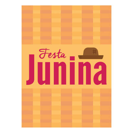 Festa junina background with some special objects, vector illustration designのイラスト素材