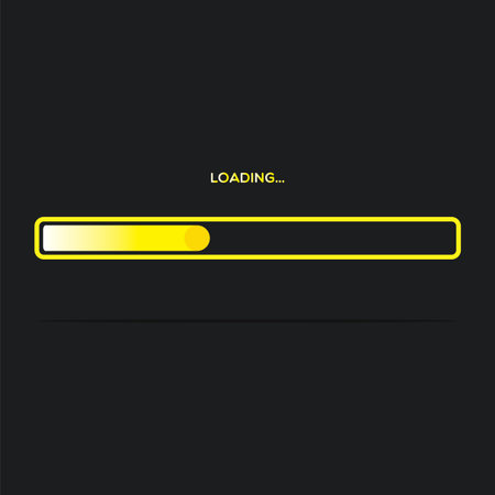 Isolated loading bars. Progress bar - Vector illustration desing