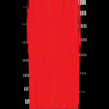 Red vertical stroke on blackのイラスト素材