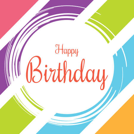 Birthday card with text - Vector illustration designのイラスト素材