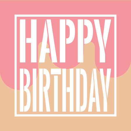 Birthday card with text - Vector illustration designのイラスト素材
