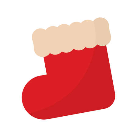 Santa claus boot icon - Vector illustration designのイラスト素材