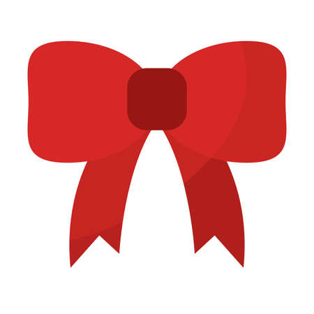 Isolated christmas ribbon icon - Vector illustration designのイラスト素材