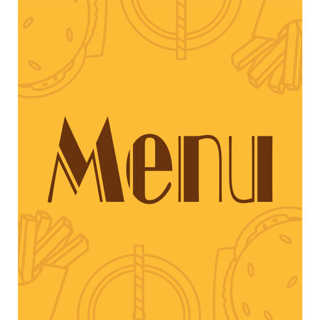 Colored restaurant menu image - Vector illustration designのイラスト素材