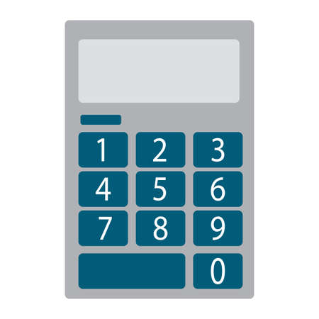 Isolated calculator image. Office tool - Vector illustration designのイラスト素材