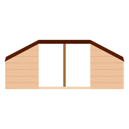 Isolated dog house. Pet house - Vector illustration designのイラスト素材