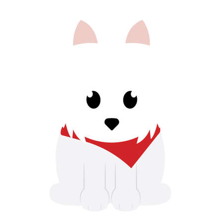 Cartoon of a pretty doggy - Vector illustration designのイラスト素材