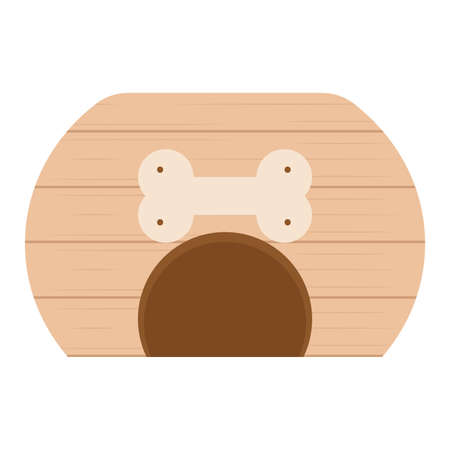 Isolated dog house. Pet house - Vector illustration designのイラスト素材