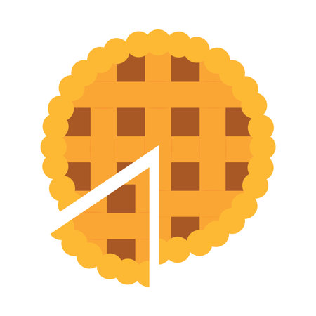 Isolated pie icon. Thanksgiving season - Vector illustration design